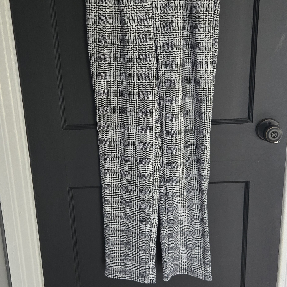 Black and White Plaid Pants